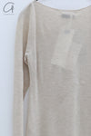 SWAYING 24 Autumn and Winter Wool Blended One-shoulder Lamb Leg Sleeve Top SW-SW24AW1T14-MX SW-SW24AW1T13 Beixing